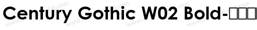 Century Gothic W02 Bold字体转换